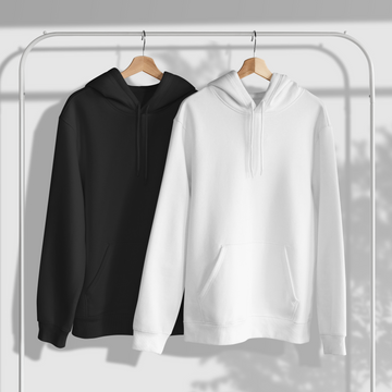 COMBO of 2 Heavyweight Hoodies // Black-White
