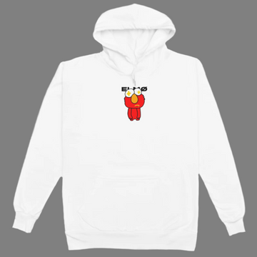 Elmo // Heavyweight Hoodie // White