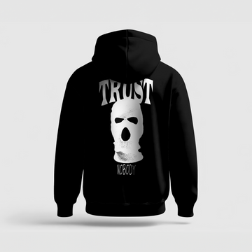 Trust Nobody // Heavyweight Hoodie // Black