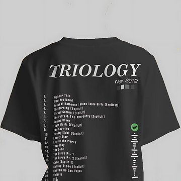 Weeknd Triology // Oversized Fit Graphic Tee // Black