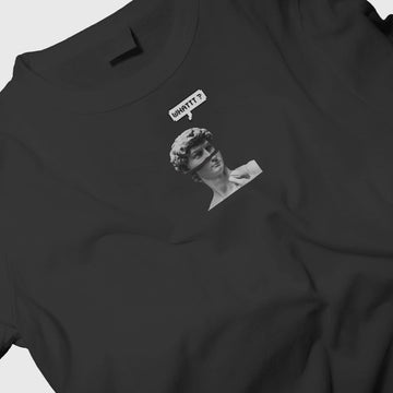 What // Oversized Fit Graphic Tee // Black
