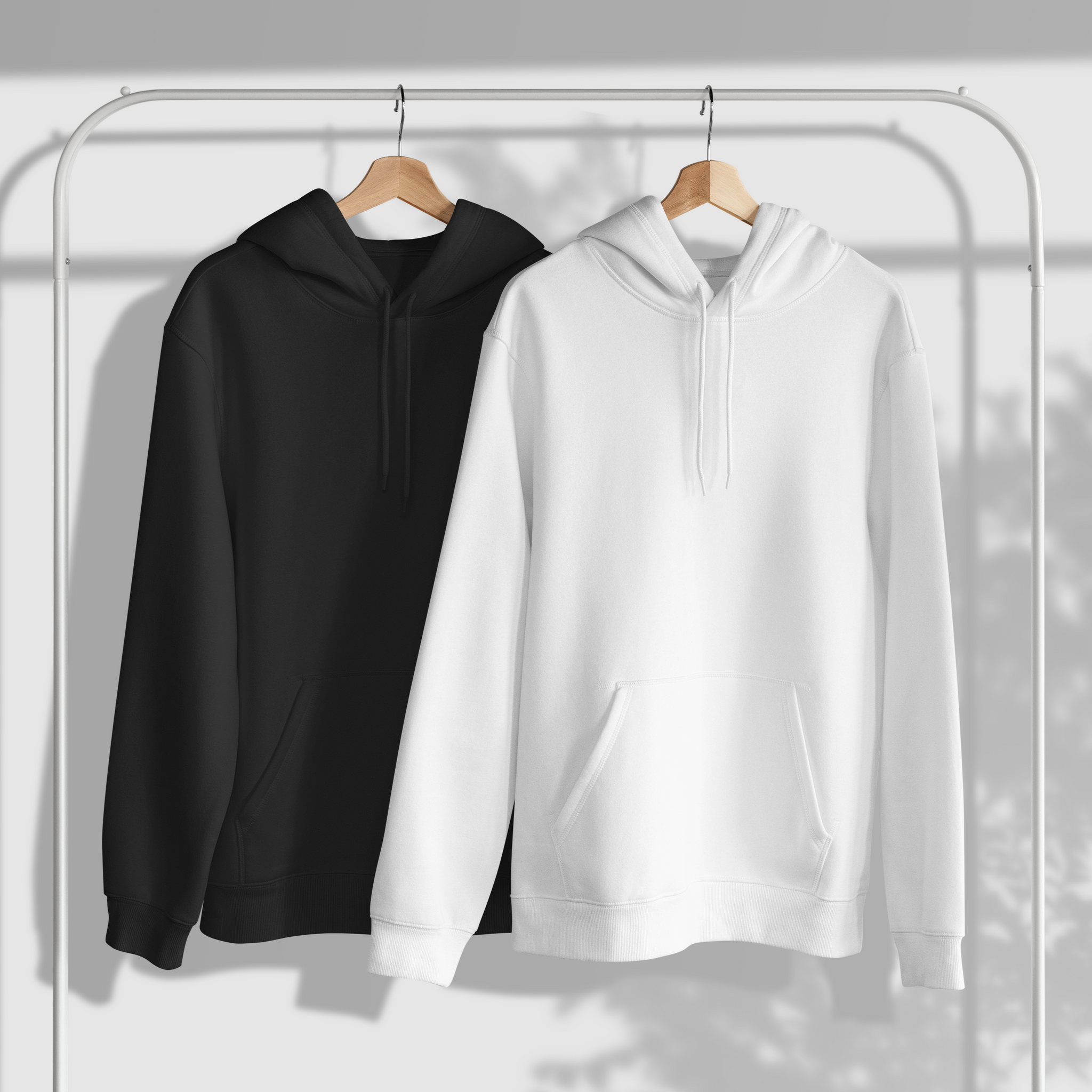 COMBO of 2 Heavyweight Hoodies // Black-White