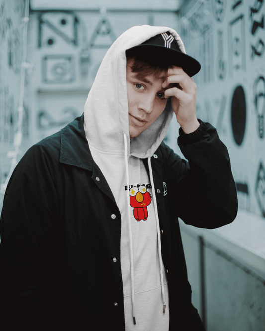 Elmo // Heavyweight Hoodie // White