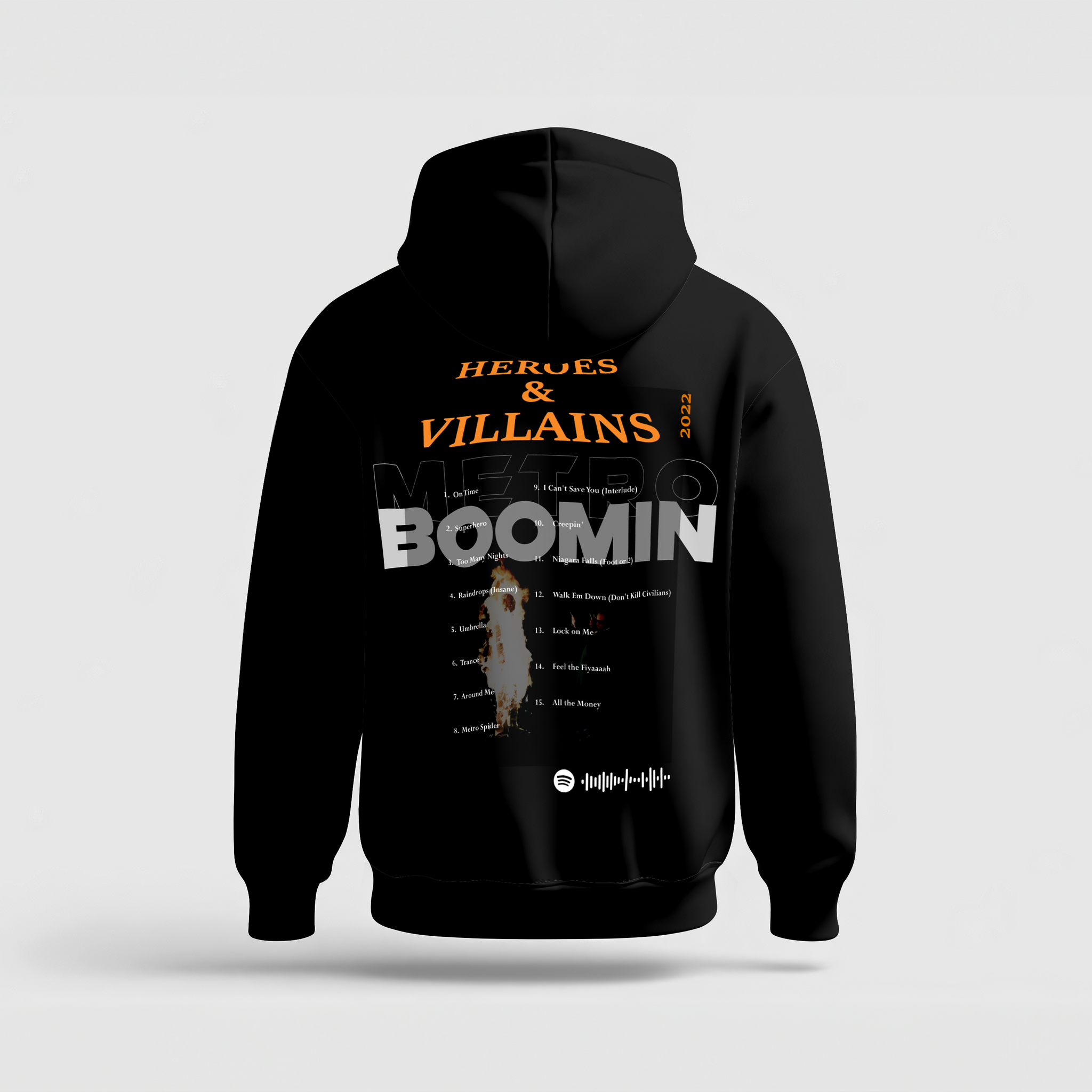 Metro Boomin // Heavyweight Hoodie // Black
