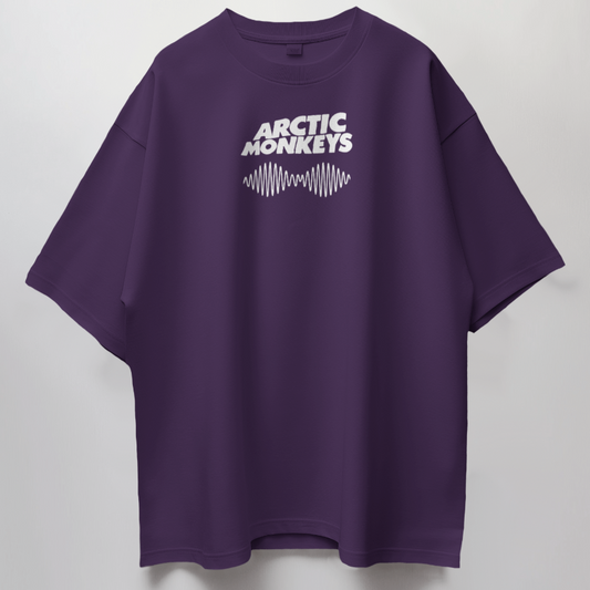 Arctic Monkeys // Oversized Fit Graphic Tee // Purple
