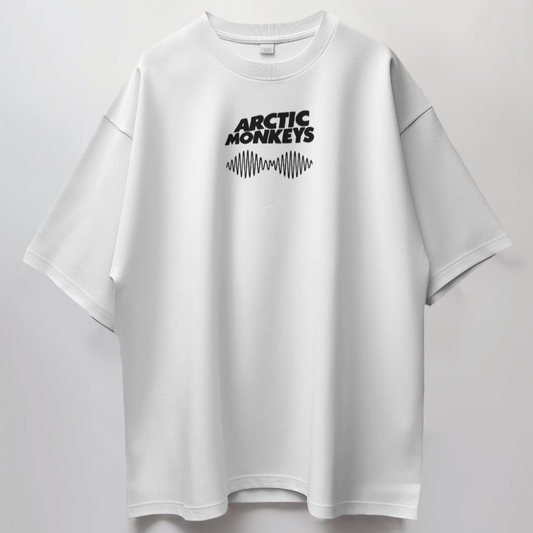 Arctic Monkeys // Oversized Fit Graphic Tee // White