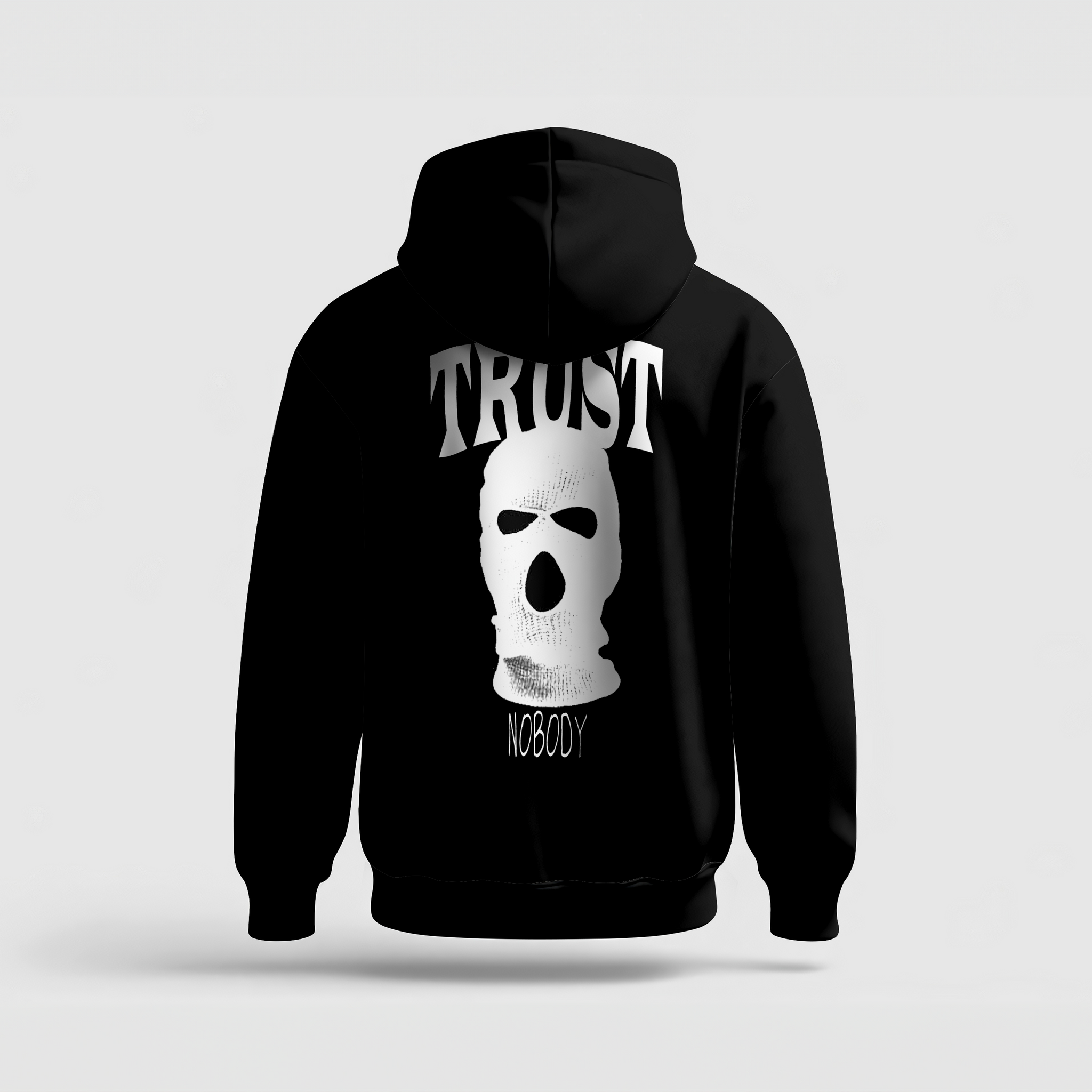 Trust Nobody // Heavyweight Hoodie // Black