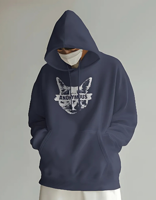 Anonymous // Heavyweight Hoodie // Navy Blue