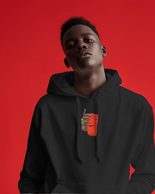 Wat Up // Heavyweight Hoodie // Black