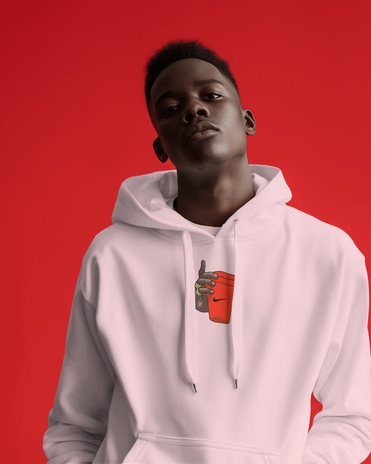 Wat Up // Heavyweight Hoodie // Pink