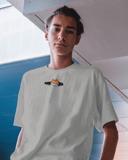 GTA Collection "Rebel" // Oversized Graphic Tee // Gray