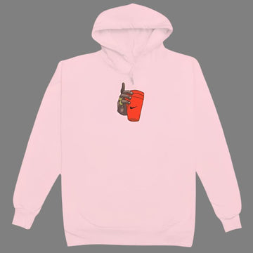 Wat Up // Heavyweight Hoodie // Pink